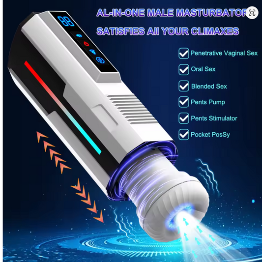 Automatic Sucking Male Masturbator Cup Telescopic Blowjob Vaginatoy Masturbation Machine Vibrator Sex Toys for A Men Adults 18