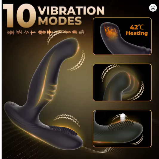 10 Wiggling Anal Plug Butt Plug Prostate Massager Male Sex Toys for Men Sex Toy Anal Vibrator Adult Toys Anal Dildo for Couples
