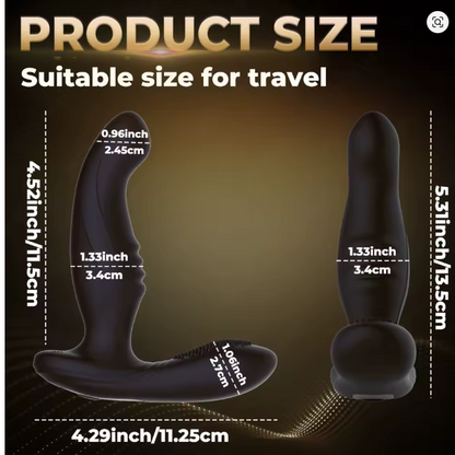 10 Wiggling Anal Plug Butt Plug Prostate Massager Male Sex Toys for Men Sex Toy Anal Vibrator Adult Toys Anal Dildo for Couples