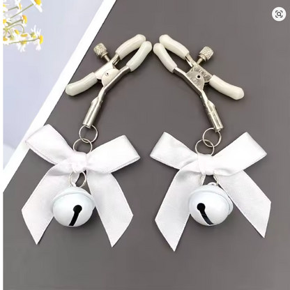 4 Colors Sexy Bow Adjustable Nipple Clamp Breast Bdsm Small Bell Adult Fetish Flirting Teasing Sex Toys For Couples