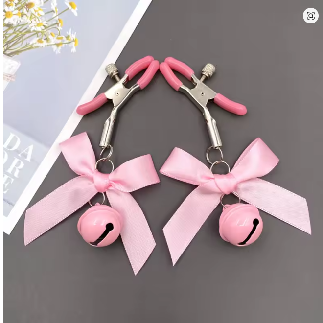 4 Colors Sexy Bow Adjustable Nipple Clamp Breast Bdsm Small Bell Adult Fetish Flirting Teasing Sex Toys For Couples