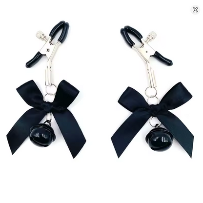 4 Colors Sexy Bow Adjustable Nipple Clamp Breast Bdsm Small Bell Adult Fetish Flirting Teasing Sex Toys For Couples