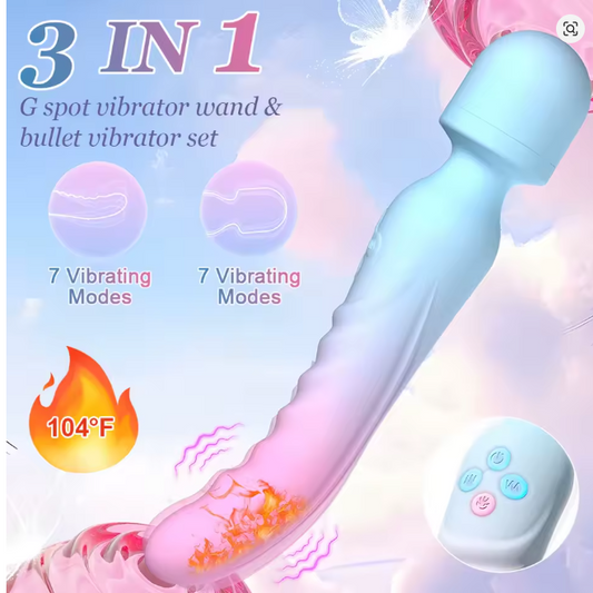 3 IN 1 Mode Dildos Vibrator AV Sex Machine Magic Wand Clitoris G Spot Stimulator Female Vagina Massager Woman Adults Sex Toy 18+