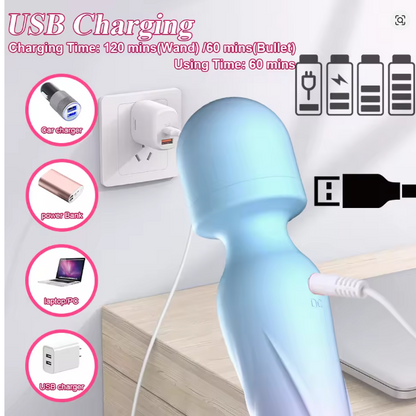 3 IN 1 Mode Dildos Vibrator AV Sex Machine Magic Wand Clitoris G Spot Stimulator Female Vagina Massager Woman Adults Sex Toy 18+