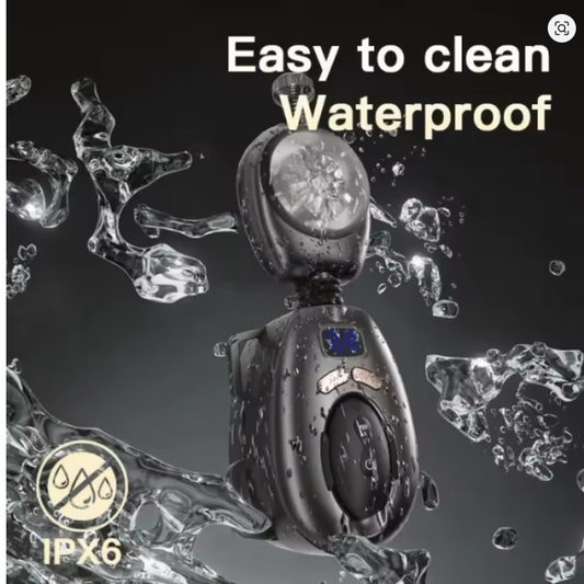 Amoureura Smart Automatic Masturbator with Waistband Electric Vibrating Realistic Vagina Hands-free Remote Control Adult Sex Toy