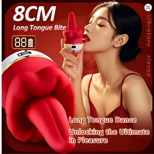 Long Tongue Vibrator Female Clitoral Nipple Tongue Stimulator Vaginal Massager Dildo Female Masturbator Adult Products