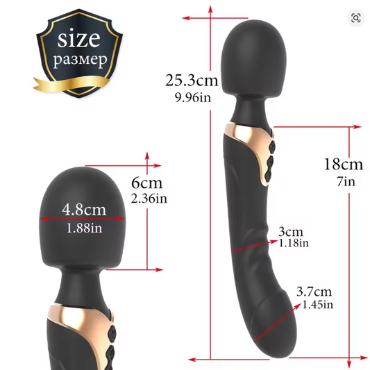 Vibrator Powerful Dildos Dual Motor Silicone Large Size Wand G-spot Massager For Couple Clitoris Stimulator For Adults Sex Toy